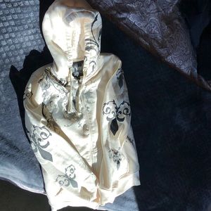 YMI hoodie fleece lined with rhinestones